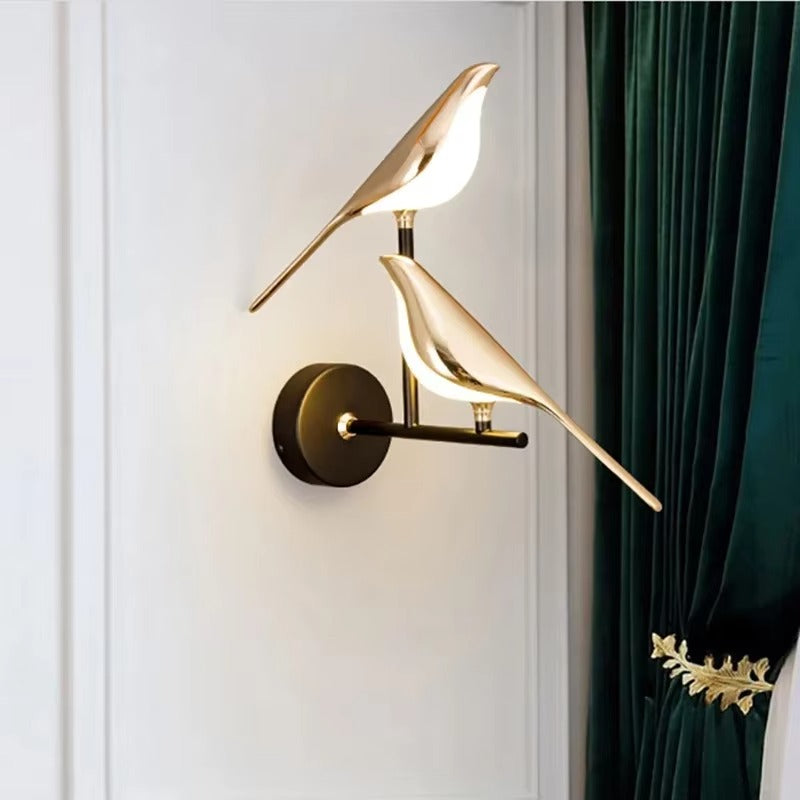 Nordic LED Magpie Wall Light – Touch Switch Home Decor Accent