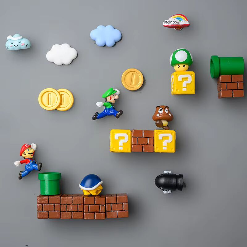 Cute Super Mario 3D Fridge Magnets – Fun Home Decor & Gift Idea