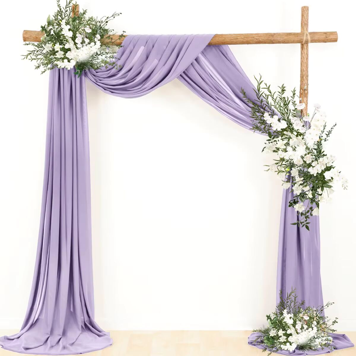 Dark Green Chiffon Arch Drapes – Elegant Backdrop for Weddings & Events