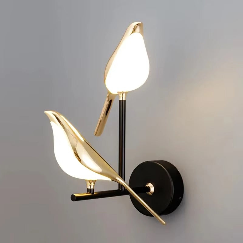 Nordic LED Magpie Wall Light – Touch Switch Home Decor Accent