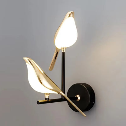 Nordic LED Magpie Wall Light – Touch Switch Home Decor Accent