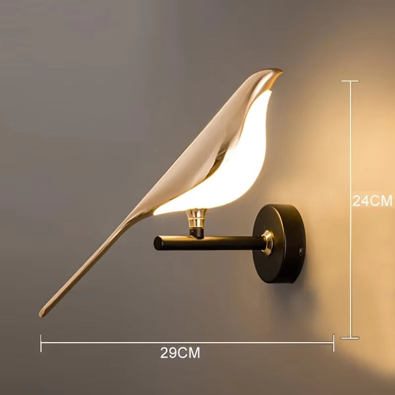 Nordic LED Magpie Wall Light – Touch Switch Home Decor Accent